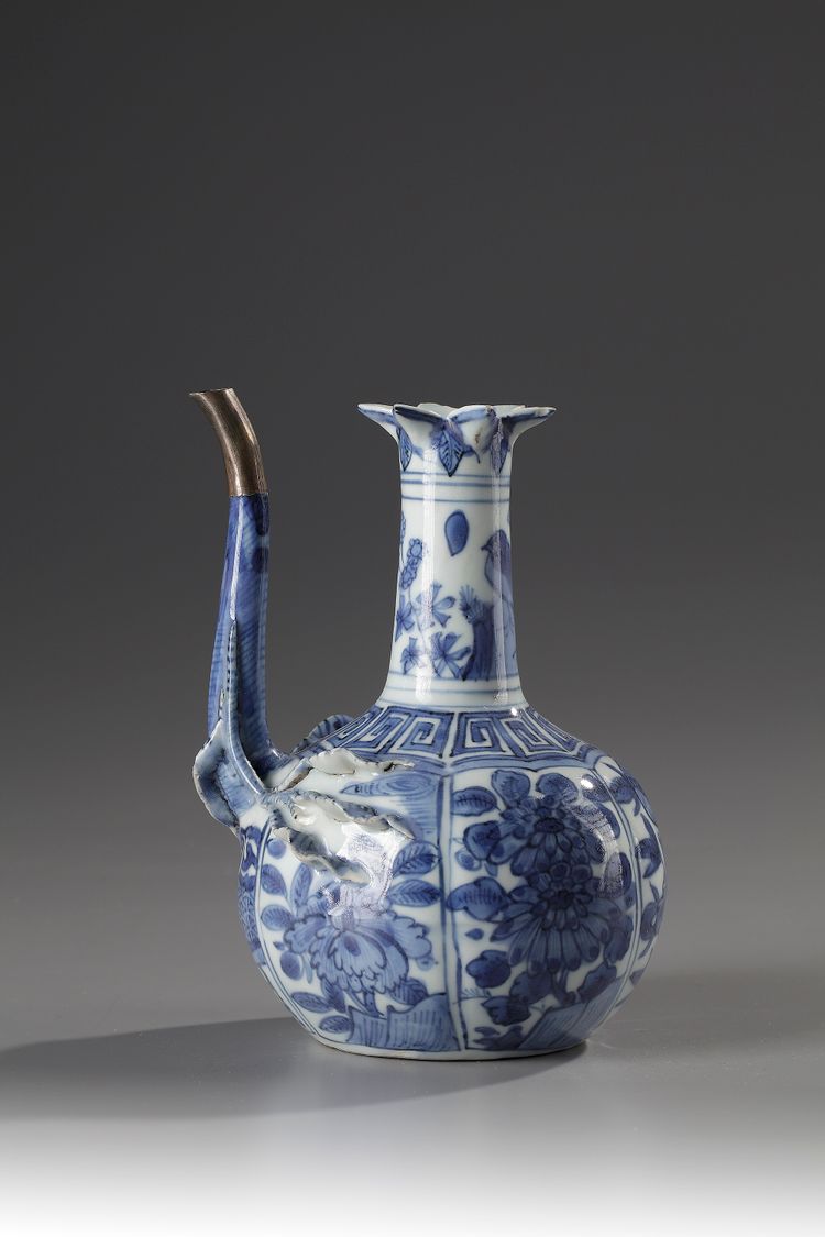 A Blue and White 'Pomegranate' Ewer