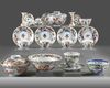 A LOT OF GROUP OF TWENTY ONE JAPANESE IMARI ITEMS, 17TH CENTURY