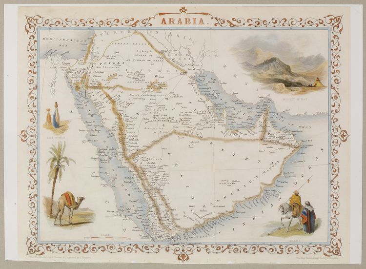 A MAP OF ARABIA, 20TH CENTURY