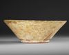 A NISHAPUR SLIP-PAINTED POTTERY BOWL, PERSIA 10TH-11TH CENTURY
