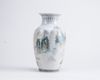 A Chinese famille verte 'landscape' vase