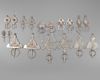 Nine pairs of Silver fibula's