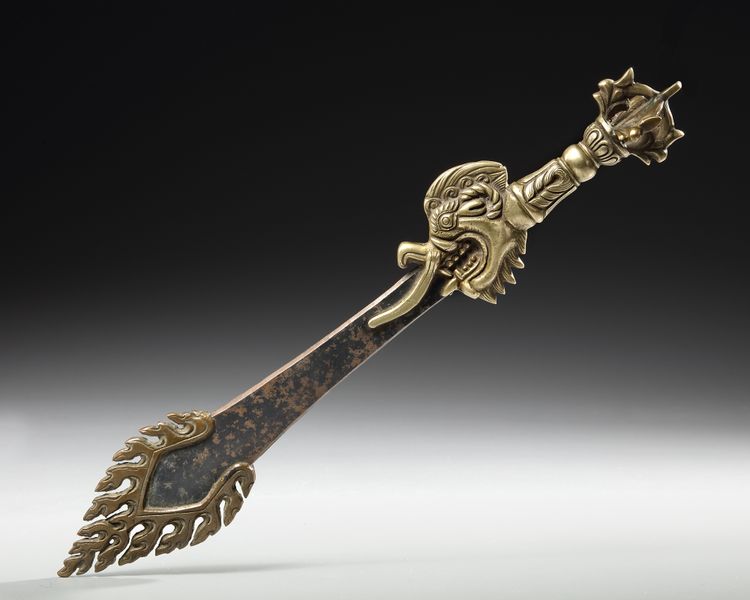 A TIBETAN RITUAL KNIFE, CIRCA 1900
