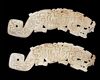 A PAIR OF WHITE LARGE JADE TIGERS, CHINA, SPRING AND AUTUMN PERIOD (770–476 BC)