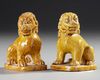 A PAIR OF CHINESE GLAZED GUARDIAN LIONS, 18TH CENTURY