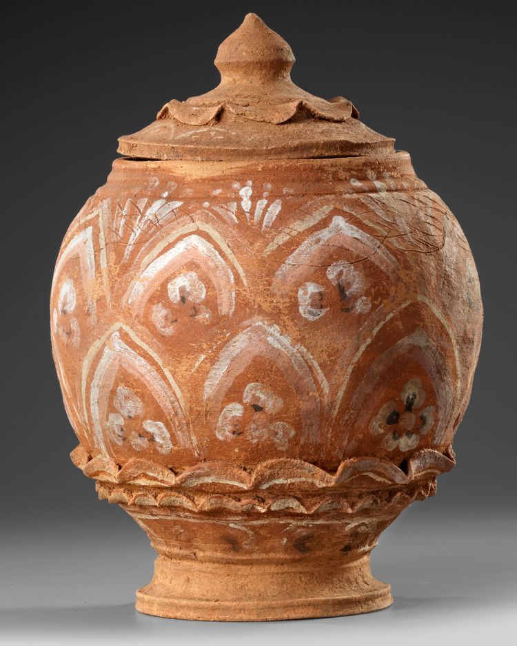 A CHINESE BUDDHIST JAR, YUAN DYNASTY (1279-1368 AD)