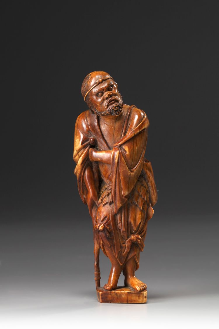 An Ivory Figure of Luohan