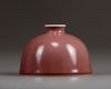 A Chinese peachbloom-glazed beehive-shaped water pot, taibaizun