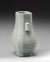A small Chinese crackle-glazed hu vase