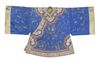 CHINESE EMBROIDERED SILK ROBE, 19TH CENTURY