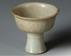 A CHINESE GU-TYPE CRACKLE GLAZED STEMCUP, QING DYNASTY (1644-1911)