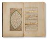 AN OTTOMAN ILLUMINATED QURAN WRITTEN BY IBRAHIM AL-ZAKAI, OTTOMAN TURKEY DATED 1279 AH/1862–63 AD