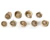 A GROUP OF NINE FATIMID UNGLAZED POTTERY WATER FILTERS, EGYPT, 10TH -11TH CENTURY
