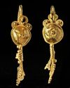 A PAIR OF BYZANTINE GOLD EARRINGS, CIRCA 6TH-7TH CENTURY A.D