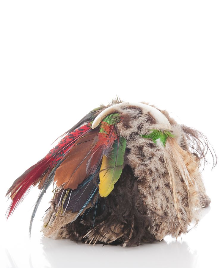 Vintage Isabel Canovas Feather Crossbody Bag