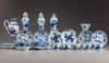 A group of twenty-nine Blue and White objects